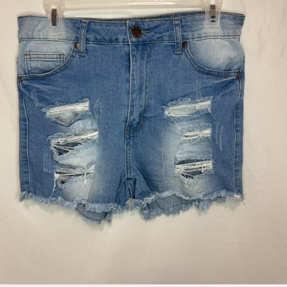 VIP Light Blue Shorts Size 9/10 - Picture 2 of 4